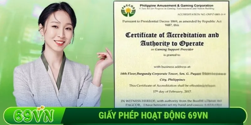 Giải đáp thắc mắc về giấy phép hoạt động 69VN